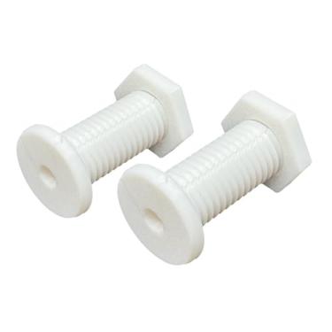 Imagem de Intulon Ilhós de parede divididos em V para Starlink, Ethernet (rede), HDMI, Co-Axial e outros cabos com flange, porca de travamento (V-23-7-51-WH-2P (branco, pacote com 2))