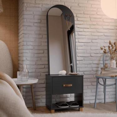 Imagem de Penteadeira toucador Monaco preto - CASA H