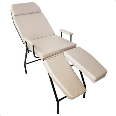 Imagem de Maca 3 Posições Bi Perna Estética Com Apoio de Braços Podologia Tattoo