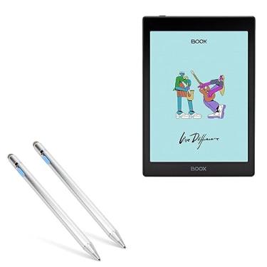 Imagem de BoxWave Caneta Stylus compatível com Onyx BOOX Nova Air C – AccuPoint Active Stylus (pacote com 2), Stylus Eletrônica com Ponta Ultra Fina – Prata Metálica
