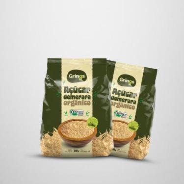 Imagem de Kit 2x Açúcar Demerara Dourado Orgânico 500G Grings