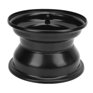 Imagem de Jectse Liga de Alumínio Preto de 7 Polegadas de 3 Orifícios Substituição Borda Roda para ATVs, Karts, Carrinhos de Golfe Com Forte Capacidade de Carga e Design Elegante, Adequado