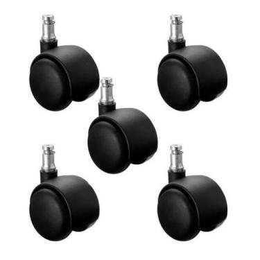 Imagem de 5 peças Roda Rodinha Giratória Cadeira Móveis - 5 cm. Pino Grosso - Id