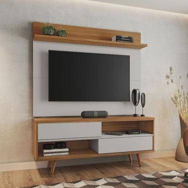 Imagem de Rack com Painel para Tv até 50 Polegadas com 2 Portas Espresso Móveis