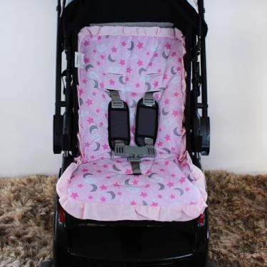 Imagem de Capa de Carrinho Acolchoada Macia MT Várias Estampas (Soninho Rosa)