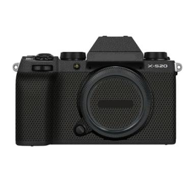 Imagem de X-S20 Película para câmera adesivo anti-arranhões película protetora de vinil protetor corporal revestimento decalques capa para FujiFilm X-S20 XS20 (couro preto)