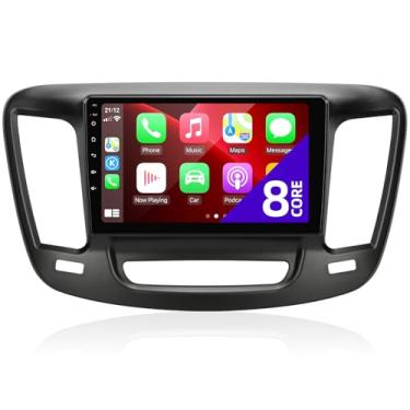 Imagem de CGOGC Rádio Chrysler 200, compatível com Carplay sem fio, Android, tela sensível ao toque, Bluetooth, GPS, FM/AM, câmera traseira, reprodutor multimídia, unidade de cabeça de 8 núcleos (2015-2017)