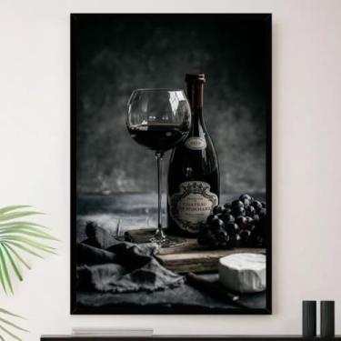 Imagem de Genérico, Quadro Vinho Area Gourmet Romantico Decorativo A4 23x33cm