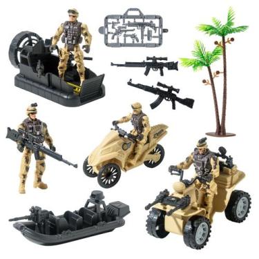 Imagem de Conjunto de brinquedos Action Figures Wbzle Military Soldier Men Army,