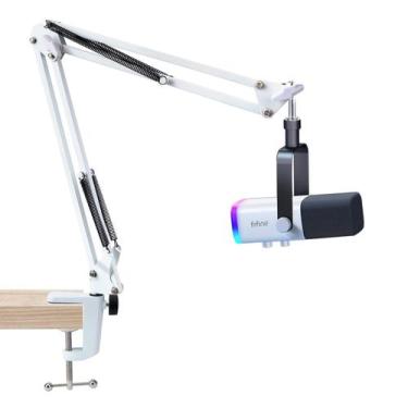 Imagem de Mic Boom Arm SUNMON White para Fifine AM8 com braçadeira de mesa