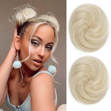 Imagem de Extensões de coque de cabelo REECHO Mini Claw Clip Messy Cat Ears