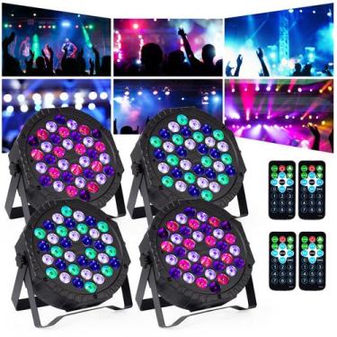 Imagem de Stage DJ Par Lights DJBoomy 36 RGB com iluminação vertical LED com con