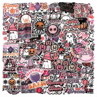 Imagem de Conjunto Zeyune de 72 peças de ferro rosa para Halloween