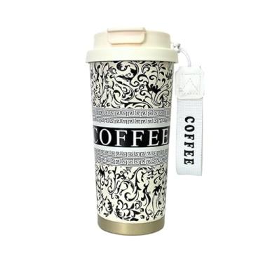 Imagem de Copo Térmico de Café Inox 500ml (Estampa:01)
