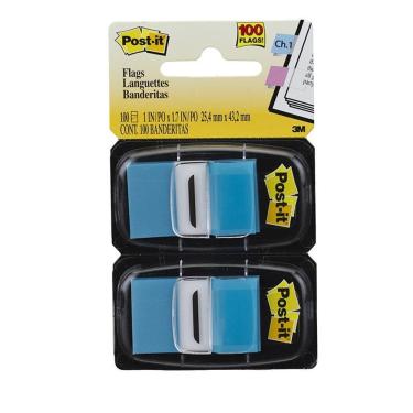 Imagem de Post It tape flags azul com 100 fls 3M