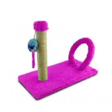Imagem de Arranhador Cat Arco Retangular Rosa 40x20cm - Pet injet