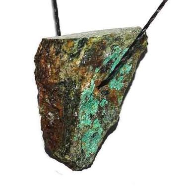 Imagem de 10 Cascalho Pedra Bruta Malaquita Verde Natural Furo Vazado para Artes