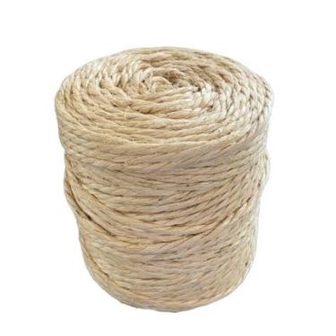Imagem de Corda de Sisal, Corda Fio de Sisal 6mm, 65 Mts para Artesanato em Geral Arranhador de Gato Corda Naval