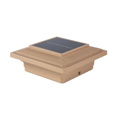 Imagem de Effuse Tampa de poste solar de iluminação para mangas de poste Trex (vinho)