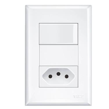 Imagem de Interruptor Simples +1 Tomada 2P+T 20A - 10329184 - FAME