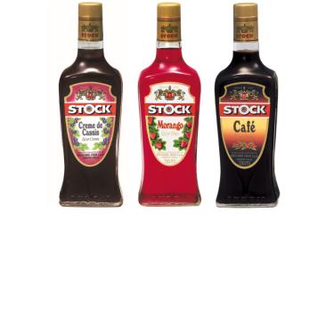 Imagem de Kit Licores Stock - Creme de Cassis, Café e Morango 720ml