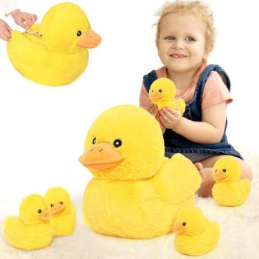 Imagem de Bicho de pelúcia MaoGolan Duck Mommy com 5 patinhos de 40 cm
