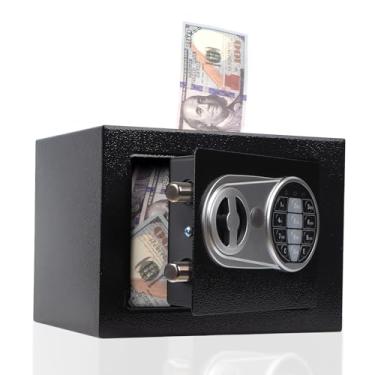 Imagem de NETRCRHOM Cofre de porquinho para adultos com senha, grande cofrinho de metal, pote de moedas para meninos e meninas para viagens de lua de mel, presentes de aniversário, fundos de faculdade, fundos