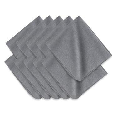 Imagem de Pacote com 10 panos de limpeza de microfibra para eletrônicos, lentes de câmera, óculos, telas de celular e laptop, kit de limpeza seguro e eficaz, cinza (18 x 15 cm)
