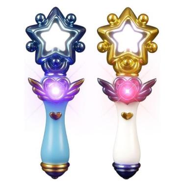 Imagem de Conjunto de varinhas ArtCreativity Magic Star, 2 luzes LED, 20 cm