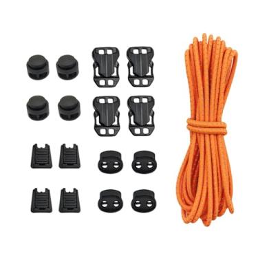 Imagem de UGPLM Mochila com corda elástica, fivela elástica para ferramentas ao ar livre, travas de corda multiuso, elástica para mochila, pesca ao ar livre, Laranja