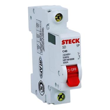 Imagem de Disjuntor Steck Unipolar Mono 10A 16A 20A 25A 32A 40A 5 40A