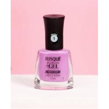 Imagem de Esmalte Risqué Diamond Gel Nova Cor Cup Cake De Morango Rosa - RISQUE