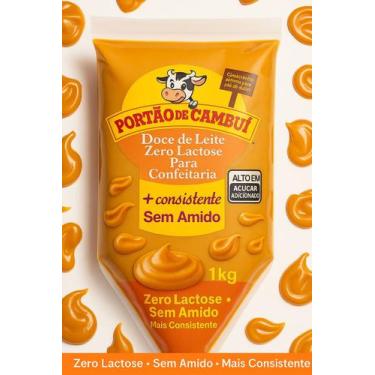 Imagem de DOCE DE LEITE CAMBUI 1kg ZERO LACTOSE S/AMIDO BISNAGA
