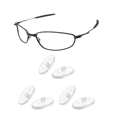 Imagem de PapaViva Almofadas de nariz de substituição para óculos de sol Oakley Ejector OO4142, Transparente - ajuste europeu (3 pares embalados), Ejector