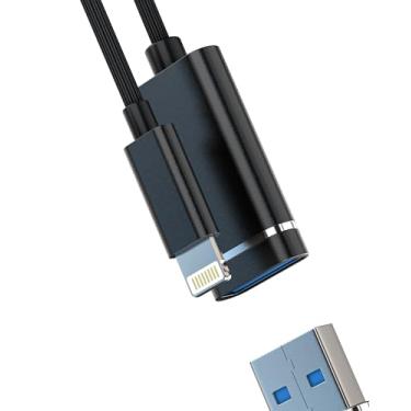 Imagem de Adaptador Lightning para USB para iPhone 14 13 Pro, cabo de câmera digital para Apple para iPad, pen drive, conector de memória, conector 3.0, conversor de iluminação, mouse, cabo, teclado, hub