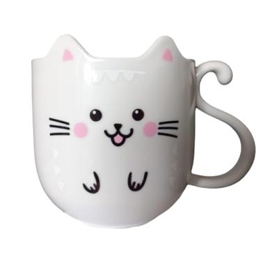 Imagem de Caneca Infantil 300ml Gatinhos Divertidos, Plástico Resistente, Ideal para Crianças