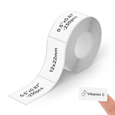 Imagem de Etiquetas Térmicas DETONGER 1/2 Largura Compatível com Refil de Fita Adesivos Revestidos para Etiquetadoras Fitas de Etiquetas, Escritório Doméstico, Escola, Uso Empresarial, Adesivo, À Prova de