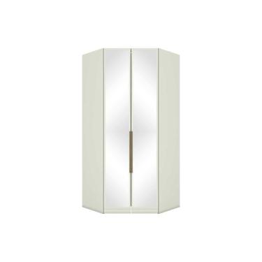 Imagem de Guarda Roupa Closet De Quarto De Canto Oblíquo Seletto Mc06 C- 2 Portas C- Espelho E 3 Gavetas Areia - Henn