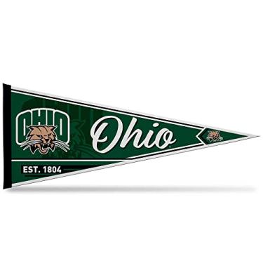Imagem de Rico Industries Flâmula de feltro macio NCAA Ohio Bobcats Classic 30 cm x 76 cm - EZ para pendurar - Decoração de casa (sala de jogos, caverna masculina, quarto)