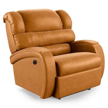Imagem de Poltrona Do Papai Reclinável Napoli Controle Power Elétrico Pu Whisky Fh1