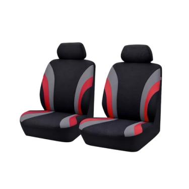 Imagem de Sandfren Apenas capas de assento dianteiro de carro, protetores de assento dianteiros de veículos de malha respirável esportivo com capas removíveis para encosto de cabeça, acessórios de proteção
