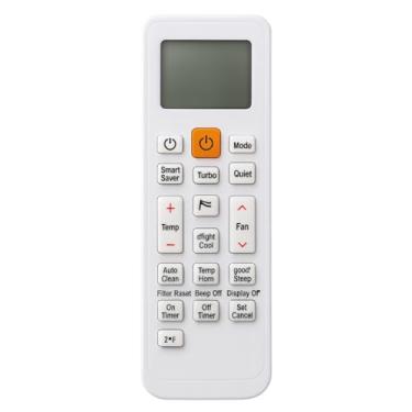 Imagem de Controle Remoto Universal para Ar Condicionado, LCD Digital, Design Ergonômico, Funções Completas com Modo Turbo, Timer, Temperatura e Sleep, Modelo TGS3788, Branco