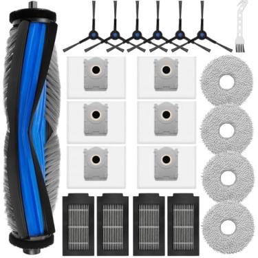 Imagem de Odashen Kit de acessórios de substituição para aspirador de pó Omni Ecovacs Deebot T50 Max/T50 Pro/T50 Omni/T50 Pro Omni, escova lateral da escova principal, filtro HEPA, almofadas de limpeza de sacos