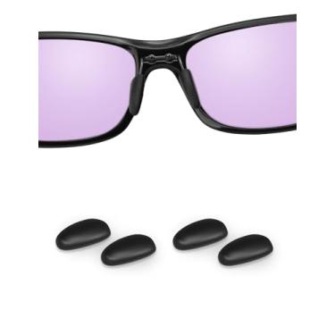 Imagem de Handwith 2 pares de protetores de nariz para óculos de sol de silicone macio para Maui Jim Big Wave/Guardrails/Pokowai Arch, push-in antiderrapante confortável ajuste de óculos de nariz peça de nariz