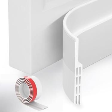 Imagem de Tampa de rascunho de porta, varredura sob porta para portas externas e internas, vedação de porta de decapagem de clima, bloqueador de janela de garagem, isolamento de ar frio, proteção contra