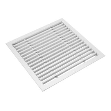 Imagem de PATIKIL Grade de ventilação de ar de barra linear de 30 x 30 cm, 1 peça de alumínio removível com tampa de ventilação para teto, fornecimento e retorno de ar HVAC de parede lateral, branco