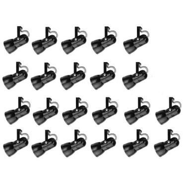 Imagem de Kit 22 Spot Trilho Perfilado Eletro calha Par20 Bulbo OL2 - Hiperlight