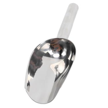 Imagem de SUNGOOYUE Colher de Sorvete, Colher Multifuncional de Aço Inoxidável para Chás de Cereais de Farinha-design Simples para Fácil Transporte e Armazenamento (Sem buracos)