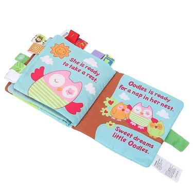 Imagem de Yunir Livro de Pano, Chocalho de Animal Fofo, Brinquedo de Aprendizagem Precoce para Coordenação Manual, Hora da História do bebê (Tipo 2)