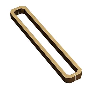 Imagem de Maçaneta deslizante de porta de celeiro de aço inoxidável, interior moderno e exterior maçaneta de porta frontal push pull níquel escovado, para escritório de villa (cor: ouro, tamanho: 120 cm (47 pol